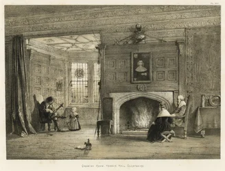 応接室、ハドンホール、ダービーシャー