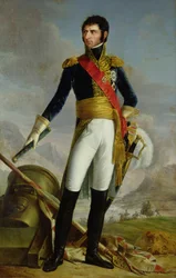 フランソワ・ジョセフ・キンソン（1771-1839）による絵画の後のチャールズ・ジャン・バプティスト・ベルナドット（1763-1844）の肖像（キャンバスに油彩）