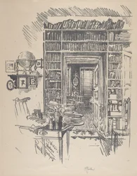 ウィスター博士の書斎、1912年。