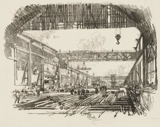 英国の戦争作品: 砲弾用の鉄筋