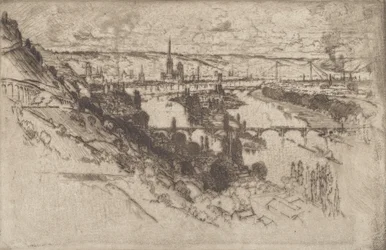 Rouen, from Bon Secours, 1907.