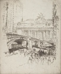 グランド・セントラルへのアプローチ、ニューヨーク、1919年。