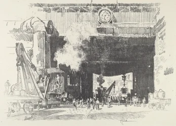 大きな店の大きな門、1916 年。
