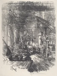 鍛冶場、1917 年。
