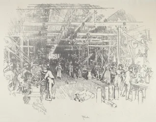 シェル工場、1916年。