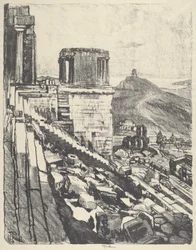 ニケの神殿（アテネ、1913年）。