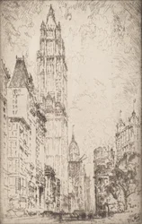 ウールワース・ビルディング、1915年。