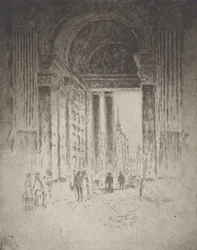 1903年、セント・ポール教会の西扉。