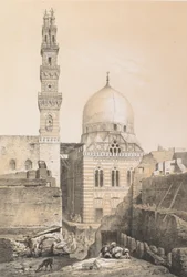 80.エル・グーリーのモスクと墓、カイロ、1843年。