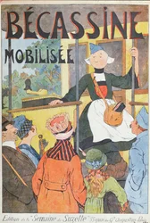ベカシーヌの旅立ち、『ベカシーヌ・モビリーズ』の表紙、『シュゼットの季節』より、1914年頃（カラーリトグラフ）