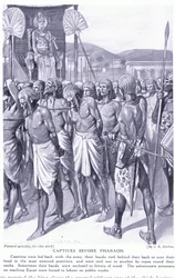 ファラオの前の捕虜たち 1920年頃（リトグラフ