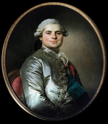 ルイ18世となったプロヴァンス伯爵（1755-1824）の肖像 - ジョセフ・シフレッド・デュプレシ（1725-1802）の絵画（ジョセフ・シフレッド、ジョセフ・シフレッド、ジョセフ・シフリーン、ジョセフ・シフリーン