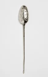 ストレーニングスプーン、c.1725（シルバー）