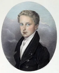 ライヒシュタット公爵 (1811-1832)、ナポレオン 1 世とオーストリアのマリー ルイーズの息子の肖像 ジョセフ スタインミュラー (1795-1841) による彫刻 1827 年 個人蔵