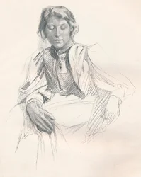 「鉛筆で学ぶ」、c1897