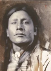 スー族の酋長［Has-No-Horses］、1898年。