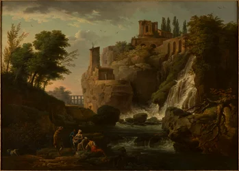 フランス語：Les Cascatelles de Tivoli チボリの風景