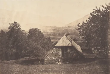 Despourreinsの農場の近くにあるArgelèsの谷。St-Sauveur, 1853年。