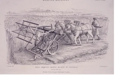 BellsはCrosskill、c1840sによって刈り取り機を改良しました。
