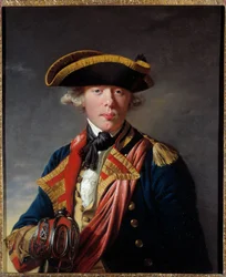 ジェームズ・クック（1728 - 1779）の肖像（1766 - 1768年頃のイギリスの航海士）。ダービーのジョセフ・ライト（1734 - 1797）による絵画。