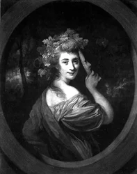 マドモアゼル・ジョヴァンナ・バチェッリ（1753-1801） J.R.スミスが1783年に出版した作品（エングレーヴィング）