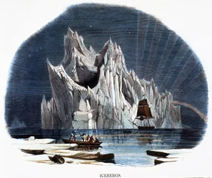 自然現象からの氷山、1849