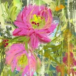 鮮やかなピンクの花