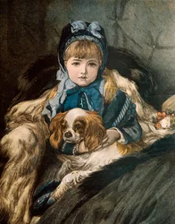 少女と愛犬