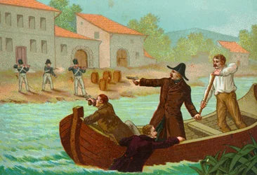 1815年、南フランスでの徴兵制（イラスト）