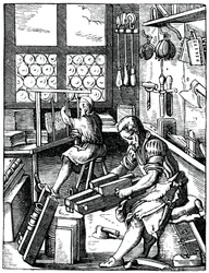 製本業者、16世紀、1870年。