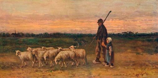 群れの帰還、c1899