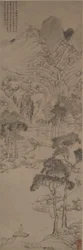 文徴明風山水図