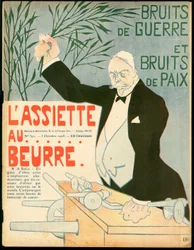 The Butter Plate "の表紙、392番、色は風刺的。