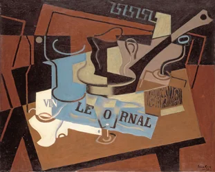 グリス、フアン（1887-1927）によるソースパン。 キャンバスに油彩