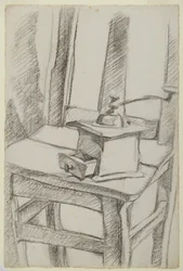 コーヒーグラインダー（Le MoulinàCafé）、1911（紙に炭）