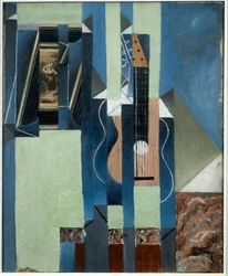 ギターです。Juan Gris（1887-1927）の絵画 Ec.Esp.