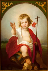 幼いイエスの救い主-フアン・デ・ロエラス（約1558/1560-1625）の絵画、油彩・カンヴァス、1610年頃-スペイン、セビリア美術館