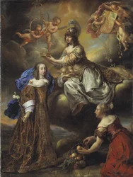 女王ヘドヴィグエレオノーラの寓話、ミネルヴァ作、1654年