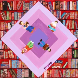 アットホームな図書館の読者たち