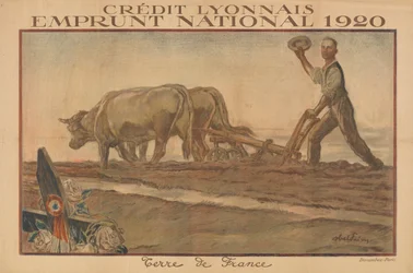 Credit Lyonnais, National Loan 1920, Land of France (Lyon Credit, National Loan 1920, Land of France)