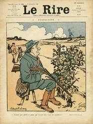 アベル・フェーヴル（1867-1945）による「Le Lire」誌の表紙のイラスト（2009年12月25日） - Perplexite - 田舎、レジャー、狩猟ハンター