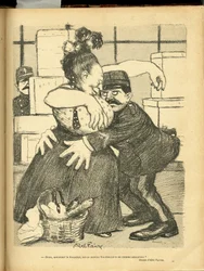 アベル・フェーヴル（1867-1945）による「Le Rire」誌のイラスト