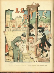 Le Rire」の表紙に描かれたAbel Faivre（1867-1945）のイラスト