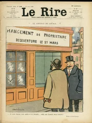 アベル・フェーヴル（1867-1945）のイラストが「Le Rire」誌の表紙を飾る（2008年3月21日） - The contract of hire - Architecture Urban Planning, Wedding, Adultere, Shops