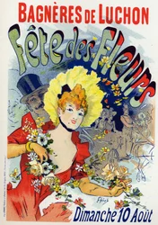 アートエンターテイメント。バニュレス・ド・リュションの花祭り。ジュール・シェレによるポスター、フランス、1895年頃（ポスター