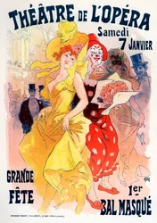 オペラ劇場。仮面舞踏会ポスター、1898-1899