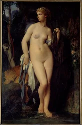 ディアナ、ジュール・エリー・ドローネー（1828-1891）の絵画、1872年、Sun.、1.47 x 0.94 m、パリ、オルセー美術館