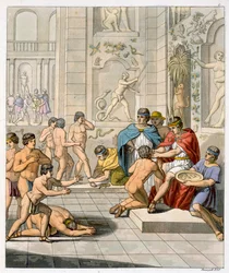 ペルー、クスコのインカの首都での儀式、c1820-1839
