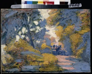 晴れ道。 ジュール・レオン・フランドリンの絵画（ジュール・レオン・フランドリン）