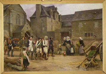 1792年、国民衛兵に一斉検挙されるフエナンの革命家たち、1886-87年頃